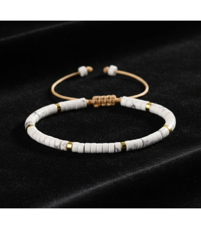 Bracelet Howlite Ajustable