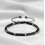 Bracelet Obsidienne noire Ajustable