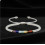 Bracelet Jade Blanc 7 chakras Ajustable
