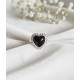 Bague en Obsidienne noire argent 925 ajustable