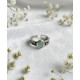 Bague aventurine en argent 925 ajustable