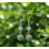 Boucle d'oreille aventurine verte
