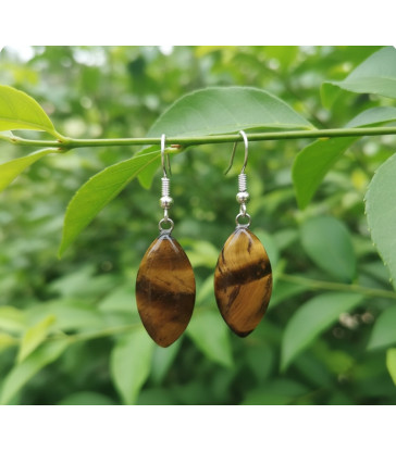 Boucles d'oreilles Oeil de Tigre