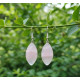 Boucles d'oreilles Quartz rose