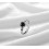 Bague en Obsidienne noire  en argent 925 ajustable