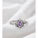 Bague Améthyste Ajustable Argent sterling 925