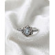 Bague Cristal de Roche en argent 925 Ajustable