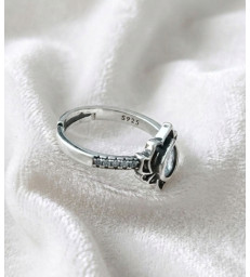 Bague Cristal de Roche en argent 925 Ajustable