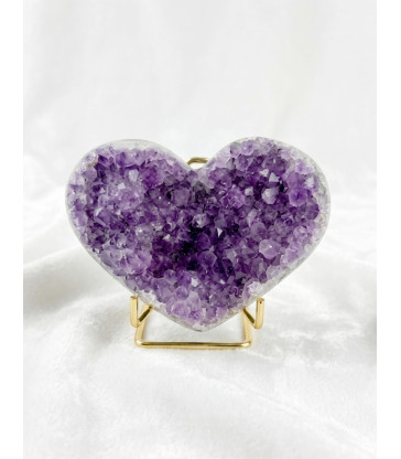 Coeur en Améthyste