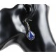 Boucles d'oreilles goutte d'eau Lapis lazuli