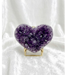 Coeur en Améthyste