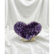 Coeur en Améthyste Naturelle