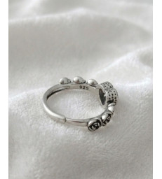 Bague Améthyste Ajustable Argent 925