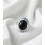 Bague Obsidienne Noire Ajustable Argent 925