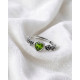 Bague Péridot - Ajustable en Argent Sterling 925