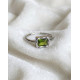 Bague Péridot - Ajustable en Argent Sterling 925