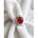 Bague en Cornaline Ajustable en Argent sterling 925