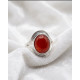 Bague en Cornaline Ajustable en Argent sterling 925