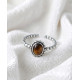 Bague oeil de tigre en argent 925 ajustable
