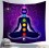 Toile des 7 chakras Bouddha, décoration, yoga