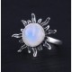 Bague en pierre de lune naturelle
