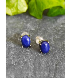 Boucles d'oreilles Lapis Lazuli Argent 925s