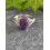 Bague en Améthyste Ajustable Argent 925s