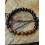 Bracelet en Obsidienne noire et Oeil de Tigre