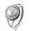 Bague en pierre de lune naturelle Argent 925 S