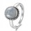 Bague en pierre de lune naturelle Argent 925 S