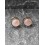 Boucles d'oreilles rondes en pierre naturelle Quartz Rose