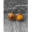 Boucles d'oreilles rondes en pierre naturelle Oeil de tigre
