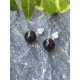 Boucles d'oreilles Obsidienne noire Argent 925s