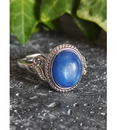 Bague en Cyanite Bleue - Ajustable en Argent sterling