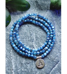 Bracelet Mala  en Cyanite Bleue