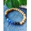 Bracelet en Cyanite, Tourmaline Noire et Bois de Santal