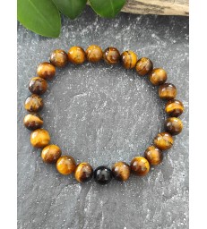 Bracelet à distance Onyx & Oeil de Tigre