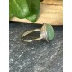 Bague Aventurine Verte Ajustable Argent Sterling