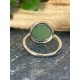 Bague Aventurine Verte Ajustable Argent Sterling