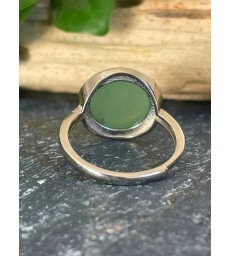 Bague Aventurine Verte Ajustable Argent Sterling