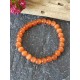 Bracelet en pierre sélénite orange