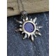 Pendentif soleil en Lapis Lazuli Argent sterling 925