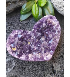 Coeur en Améthyste Naturelle 230 Gr