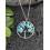 Pendentif Arbre de vie en pierre turquoise