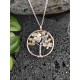 Collier arbre de vie en pierre naturelle Citrine