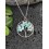 Pendentif Arbre de vie en Amazonite
