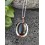 Pendentif Ovale en Obsidienne noire