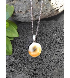 Collier & Pendentif "Porte Bonheur" Oeil de sainte Lucie