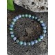 Bracelet " Harmonie " en pierre naturelle Azurite Malachite