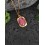 Pendentif en pierre  Améthyste ou Aventurine acier inoxydable